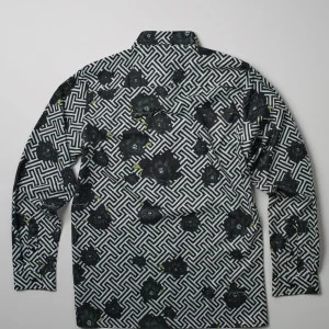 Best Sale Harwood Allover Print Viscose Long Sleeve Woven Shirt Button Downs