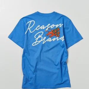 Online Heart Broken Short Sleeve Tee - Blue Graphic Tees