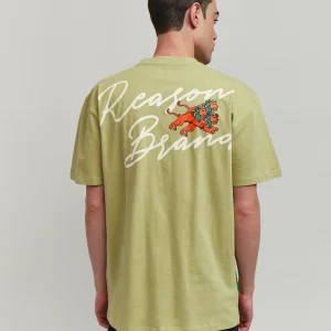 Hot Heart Broken Short Sleeve Tee - Olive Green Graphic Tees