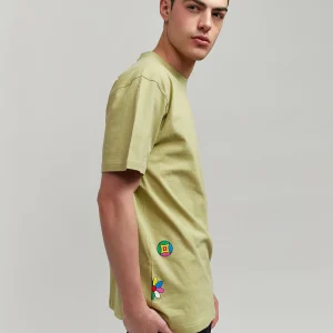 Hot Heart Broken Short Sleeve Tee - Olive Green Graphic Tees