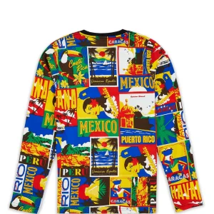 Shop Hispanic Tile Long Sleeve Tee Graphic Tees