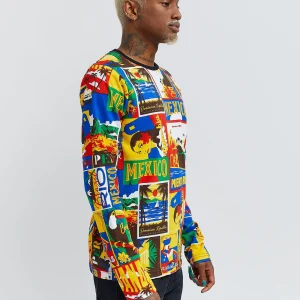 Shop Hispanic Tile Long Sleeve Tee Graphic Tees