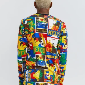 Shop Hispanic Tile Long Sleeve Tee Graphic Tees