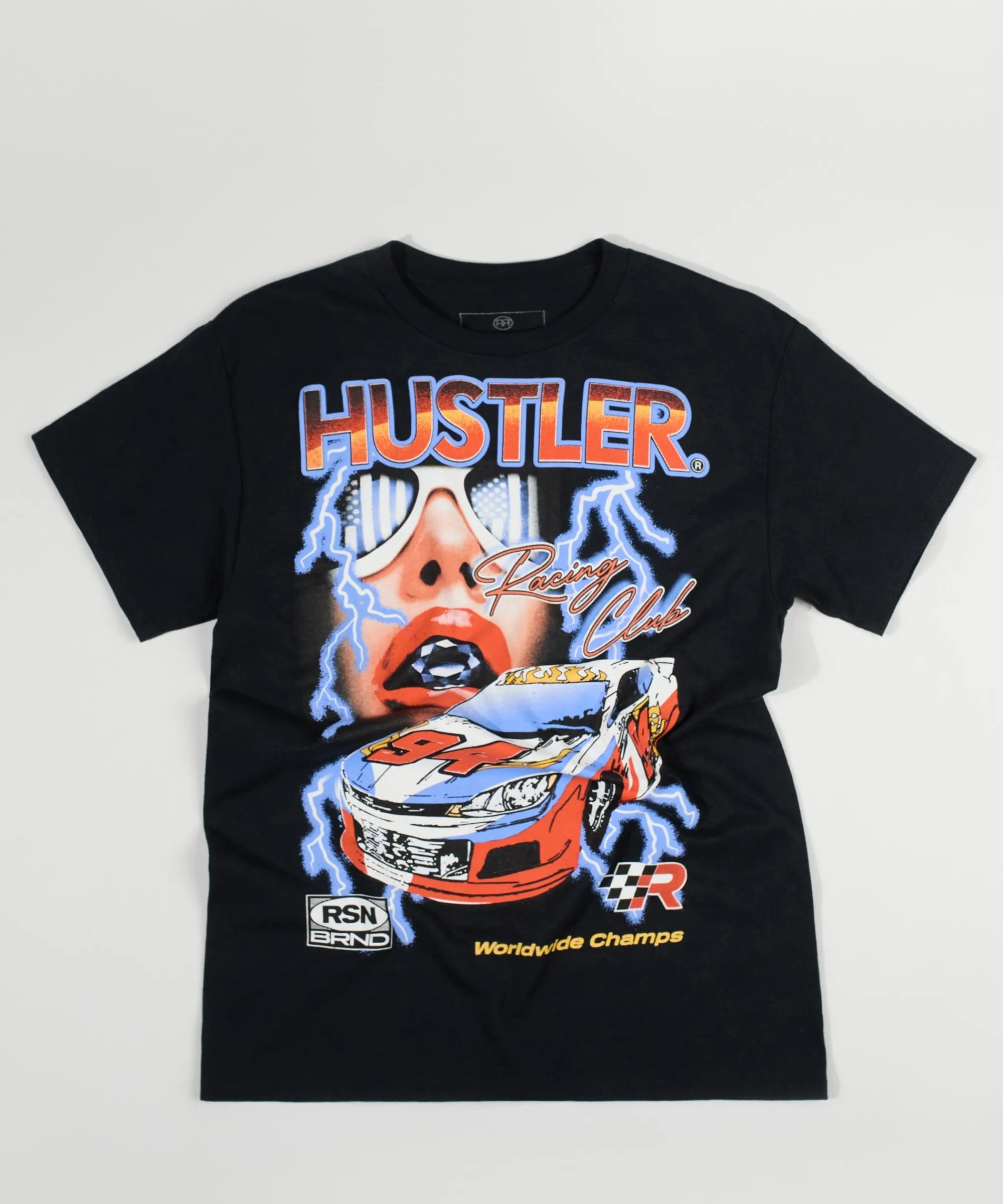 hustler_racing_short_sleeve_graphic_tee__black_0.webp Clearance Hustler Racing Short Sleeve Graphic Tee - Black Graphic Tees