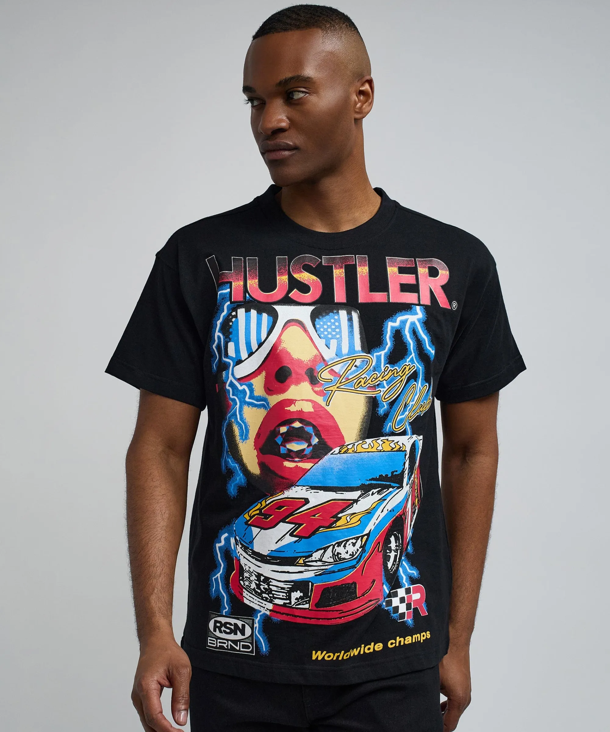 hustler_racing_short_sleeve_graphic_tee__black_5.webp Clearance Hustler Racing Short Sleeve Graphic Tee - Black Graphic Tees