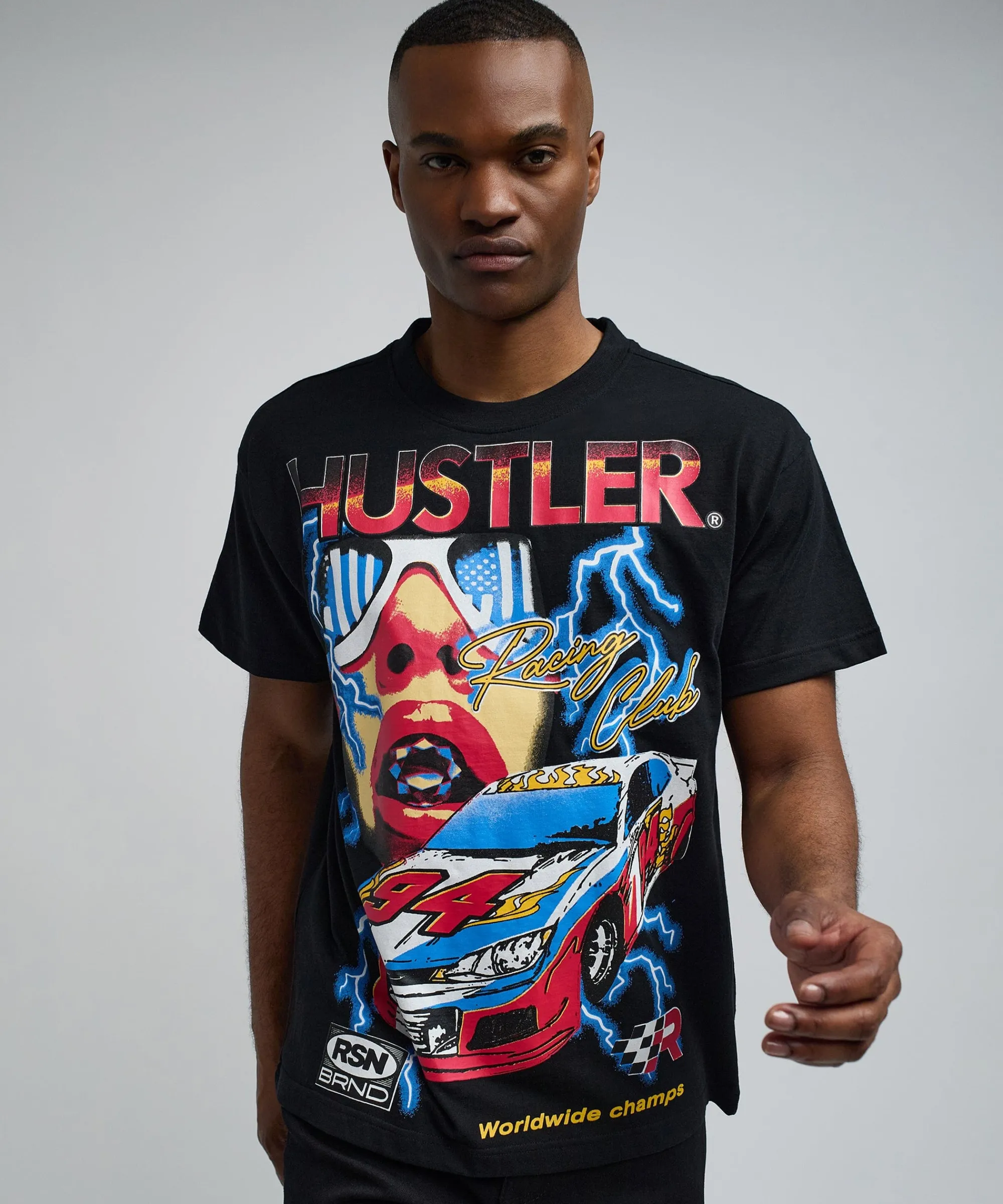hustler_racing_short_sleeve_graphic_tee__black_6.webp Clearance Hustler Racing Short Sleeve Graphic Tee - Black Graphic Tees