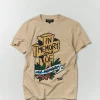 Shop In Memory Of Short Sleeve Tee - Sand Graphic Tees