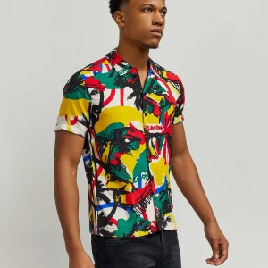 Best Sale Isle Allover Print Short Sleeve Shirt Button Downs