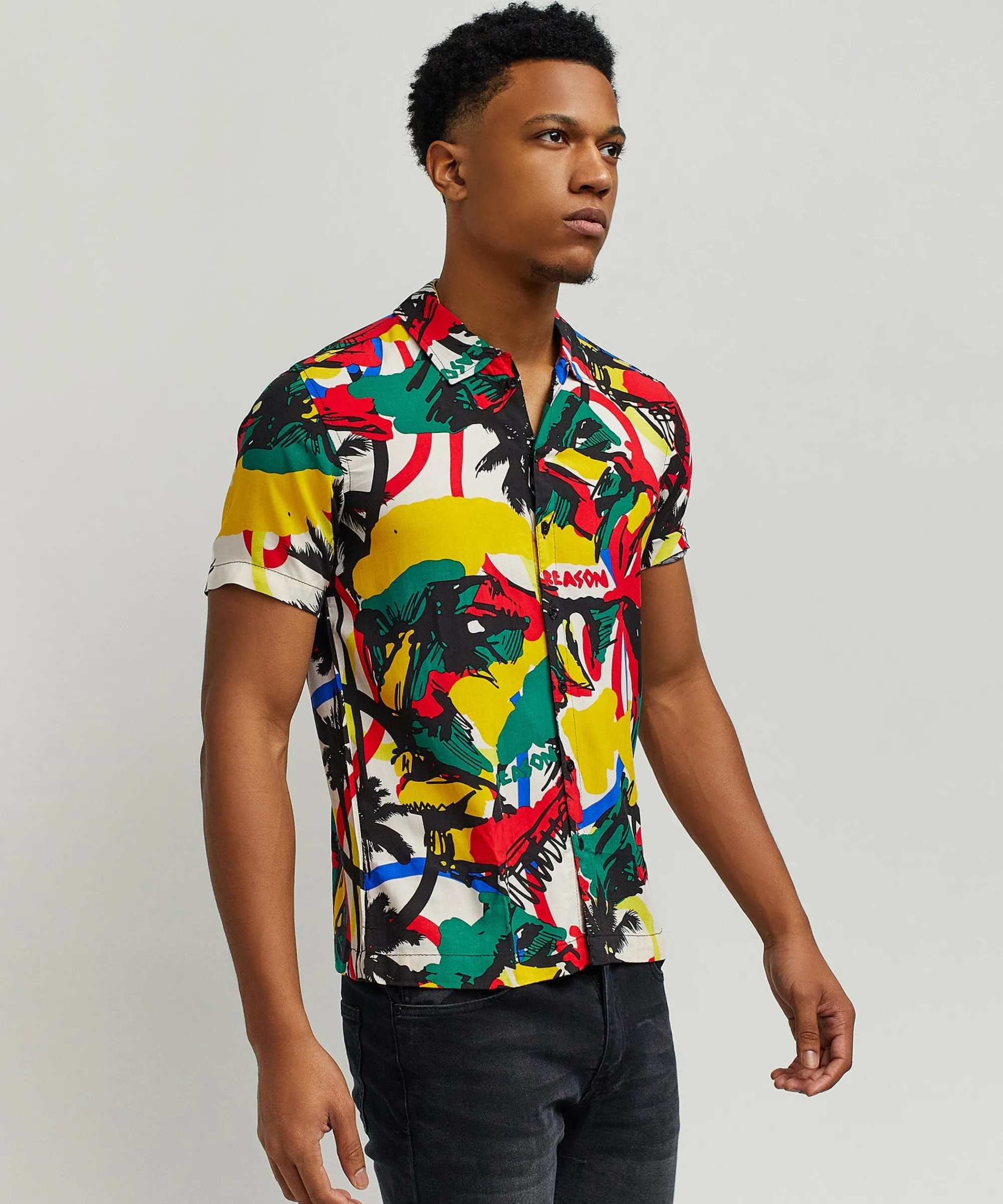 isle_allover_print_short_sleeve_shirt_3.webp Best Sale Isle Allover Print Short Sleeve Shirt Button Downs