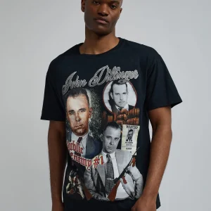 Shop John Dillinger Vintage Short Sleeve Tee - Black Graphic Tees