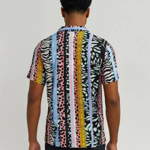 Store Jungle Fever Allover Print Short Sleeve Shirt Button Downs