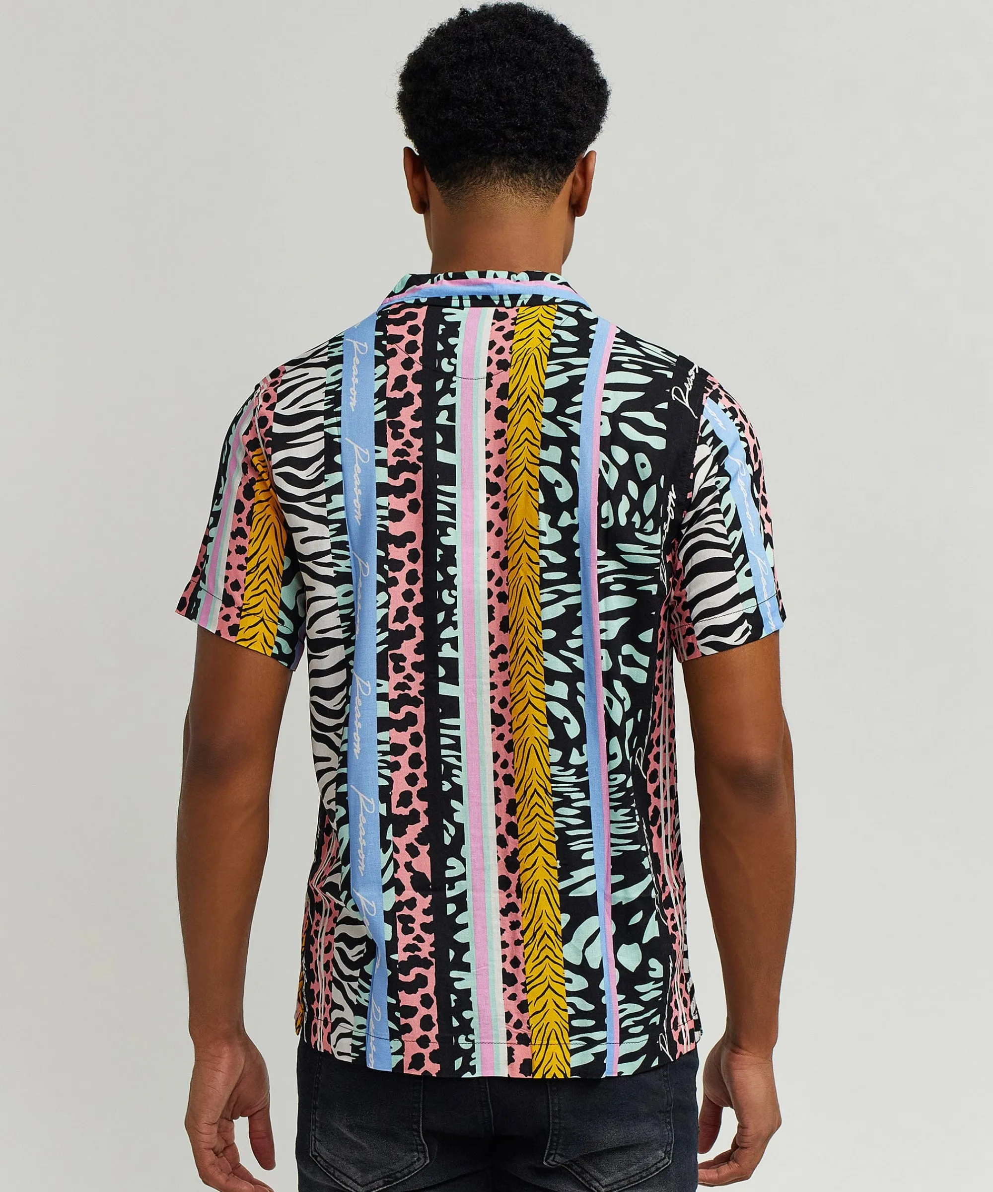 jungle_fever_allover_print_short_sleeve_shirt_1.webp Store Jungle Fever Allover Print Short Sleeve Shirt Button Downs