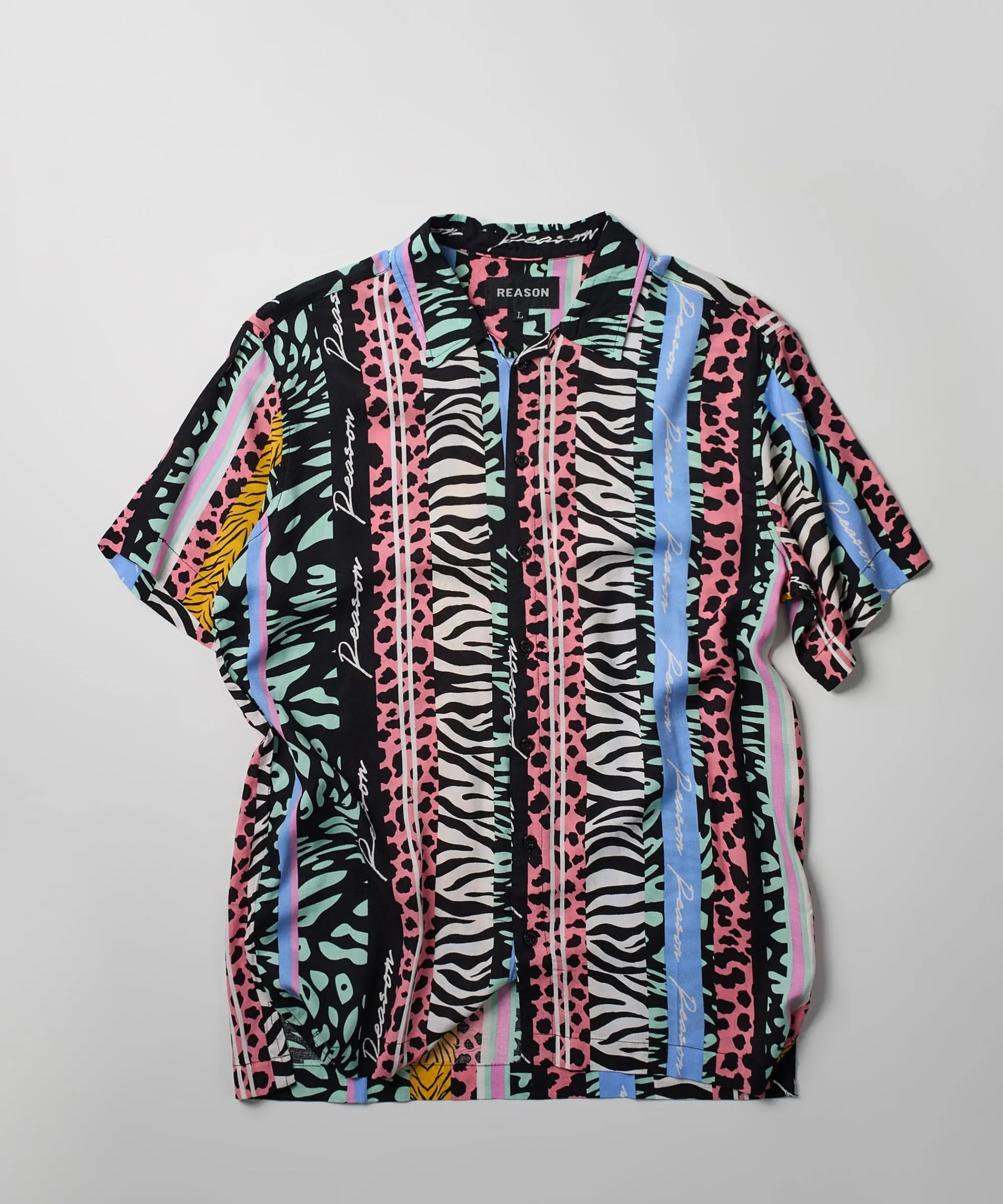 jungle_fever_allover_print_short_sleeve_shirt_2.webp Store Jungle Fever Allover Print Short Sleeve Shirt Button Downs