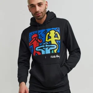 Sale Keith Haring Characters Hoodie - Black Hoodies | Hoodies