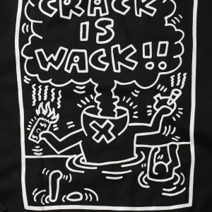 Store Keith Haring Crack Is Wack Hoodie - Black Hoodies | Hoodies