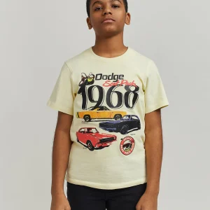 Flash Sale Kids Dodge 1968 Short Sleeve Tee - Khaki Graphic Tees