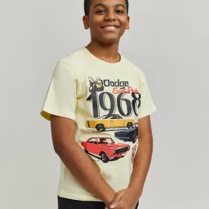 Flash Sale Kids Dodge 1968 Short Sleeve Tee - Khaki Graphic Tees