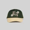 Hot LA Embroidery Trucker Hat - Olive Green Hats