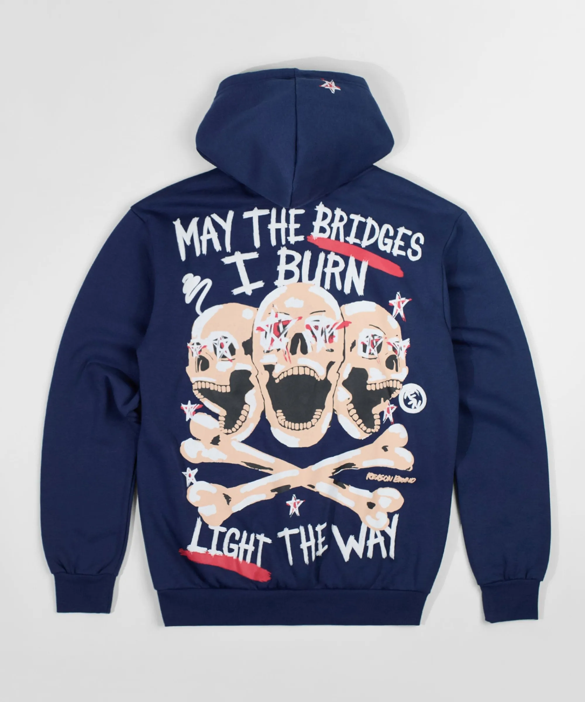 light_the_way_back_print_hoodie__navy_1.webp Best Sale Light The Way Back Print Hoodie - Navy Hoodies | Hoodies