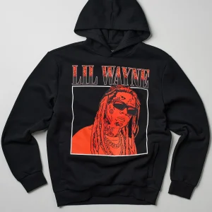 Cheap Lil Wayne Box Hoodie - Black Hoodies | Hoodies