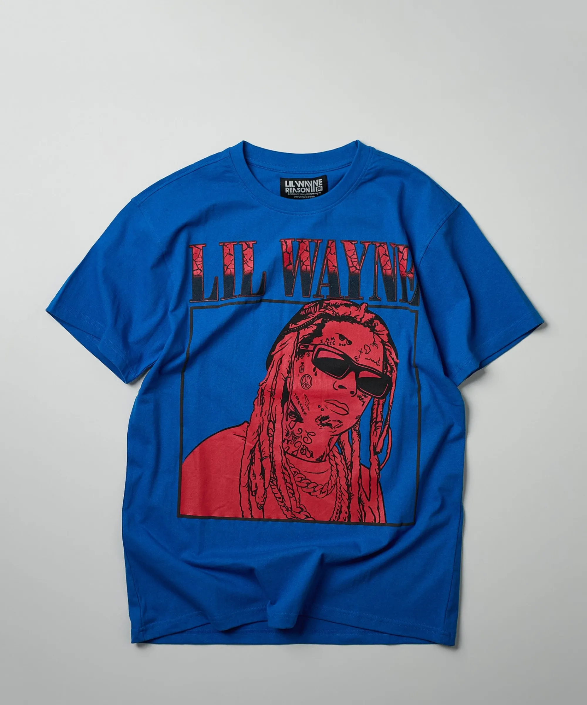 lil_wayne_box_short_sleeve_tee__blue_1.webp Best Lil Wayne Box Short Sleeve Tee - Blue Graphic Tees