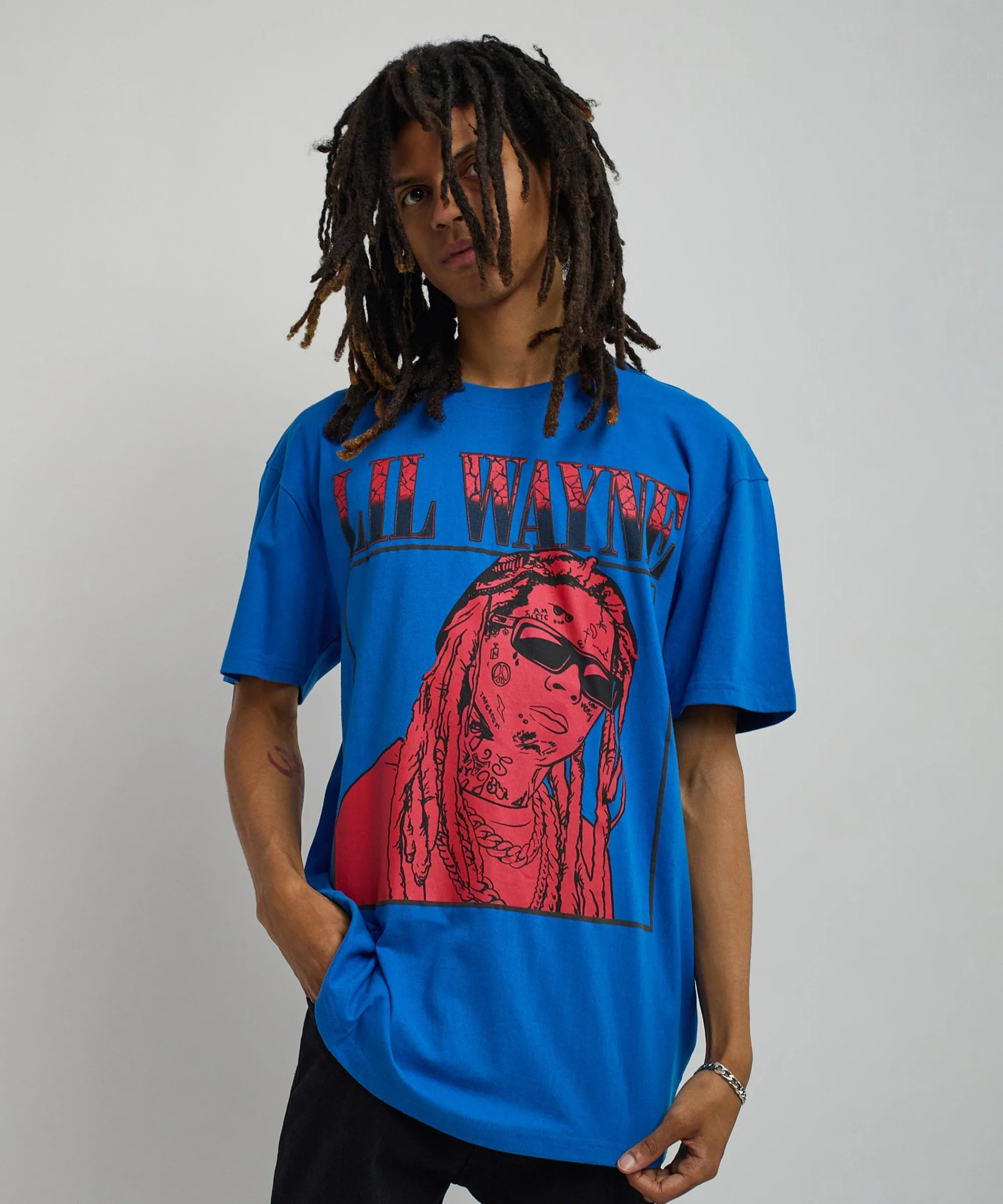lil_wayne_box_short_sleeve_tee__blue_5.webp Best Lil Wayne Box Short Sleeve Tee - Blue Graphic Tees