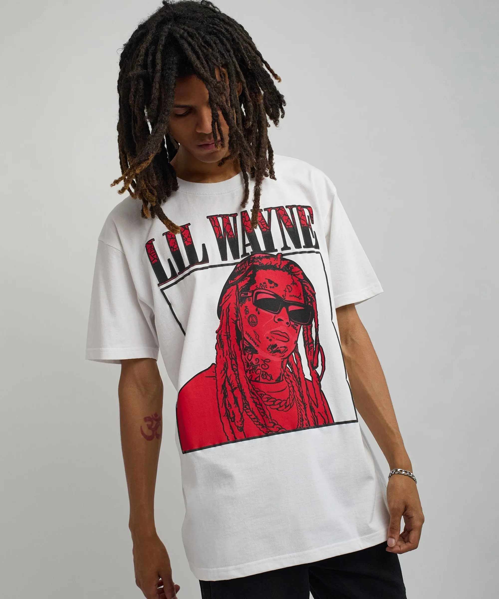lil_wayne_box_short_sleeve_tee__white_5.webp Clearance Lil Wayne Box Short Sleeve Tee - White Graphic Tees
