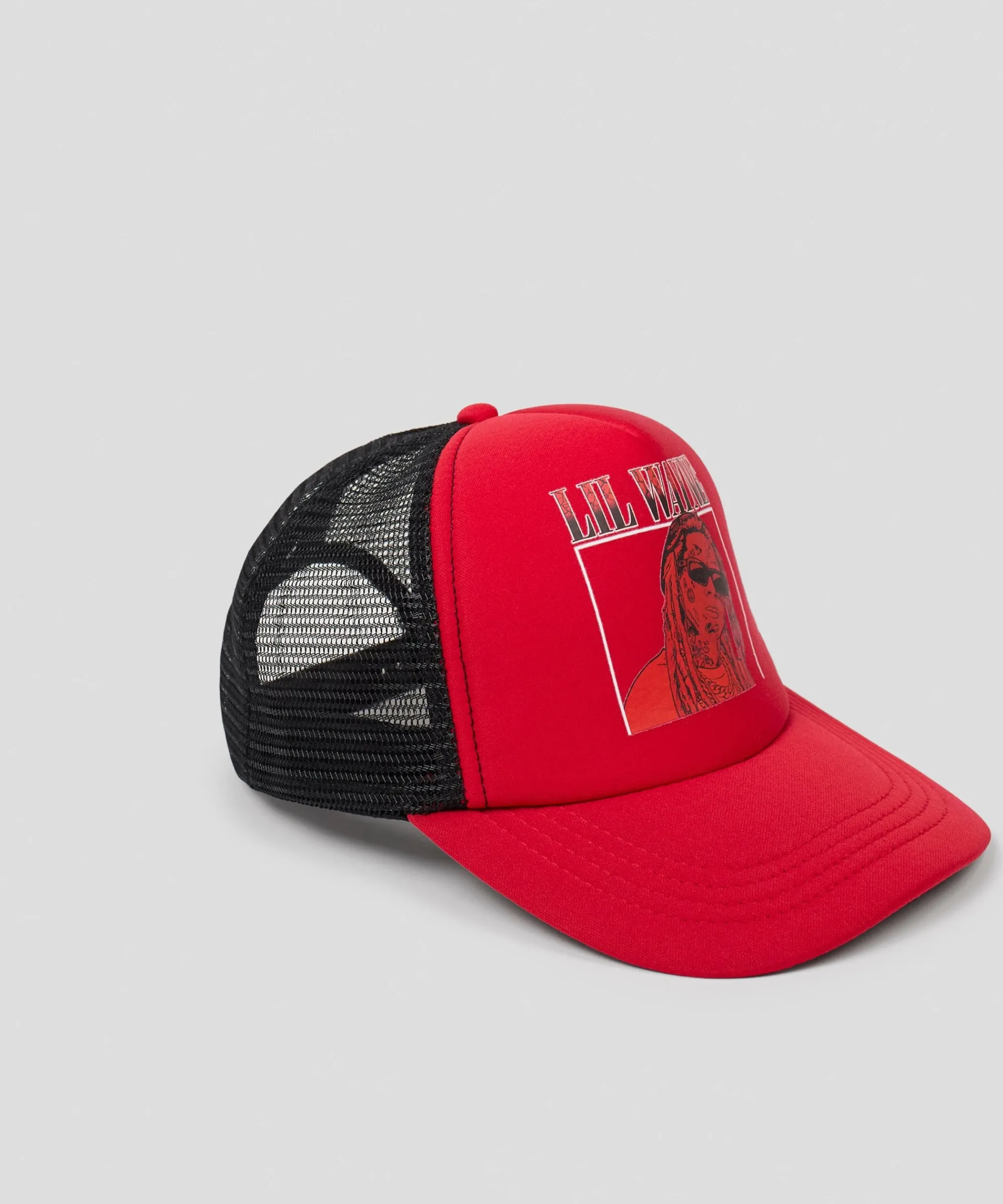 lil_wayne_box_trucker_hat__red_1.webp Best Lil Wayne Box Trucker Hat - Red Hats