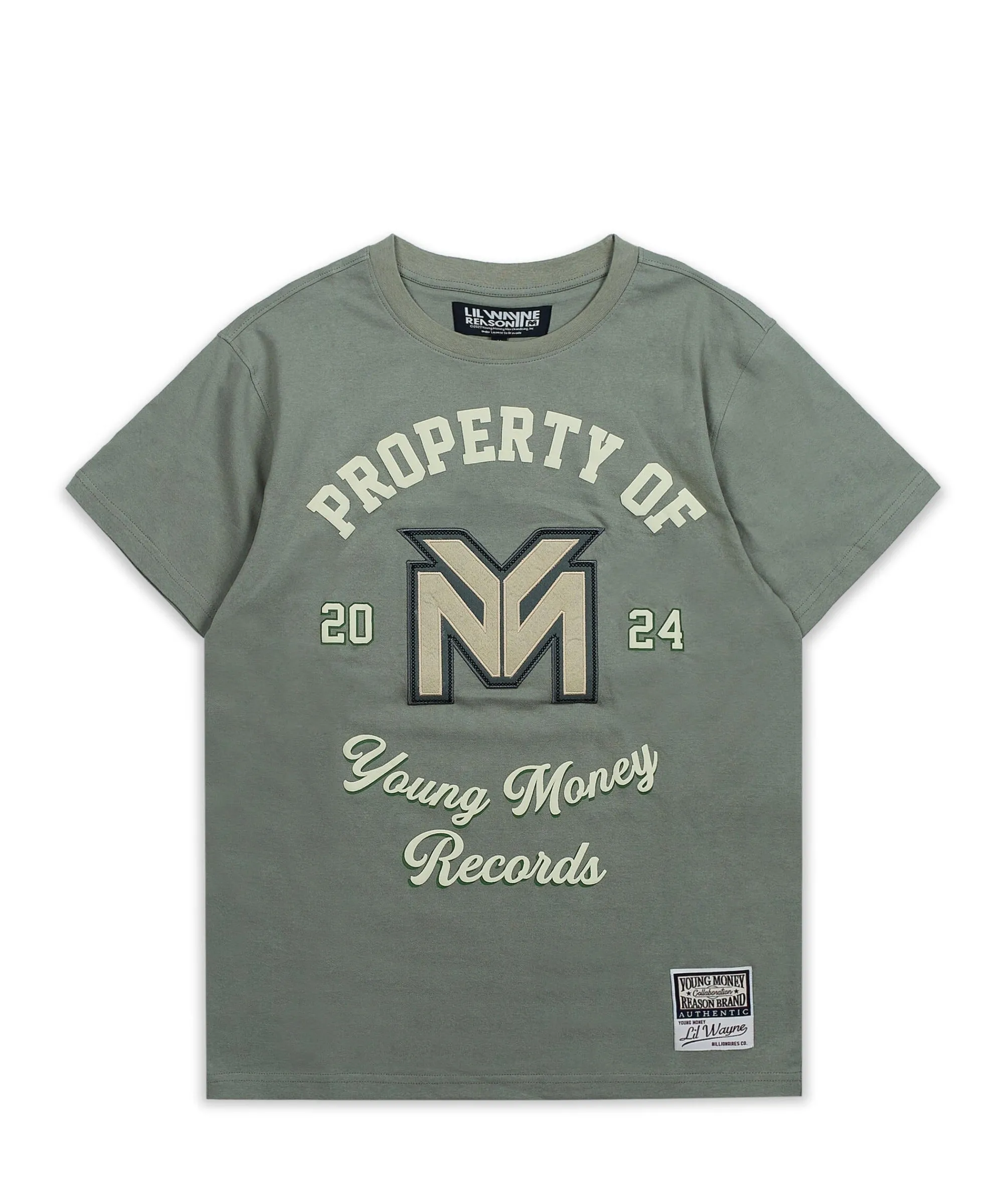 lil_wayne_property_of_short_sleeve_tee__olive_green_0.webp Discount Lil Wayne Property Of Short Sleeve Tee - Olive Green Graphic Tees