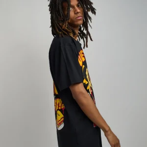 Best Sale Lil Wayne Real GS Front And Back Print Short Sleeve Tee - Black Graphic Tees