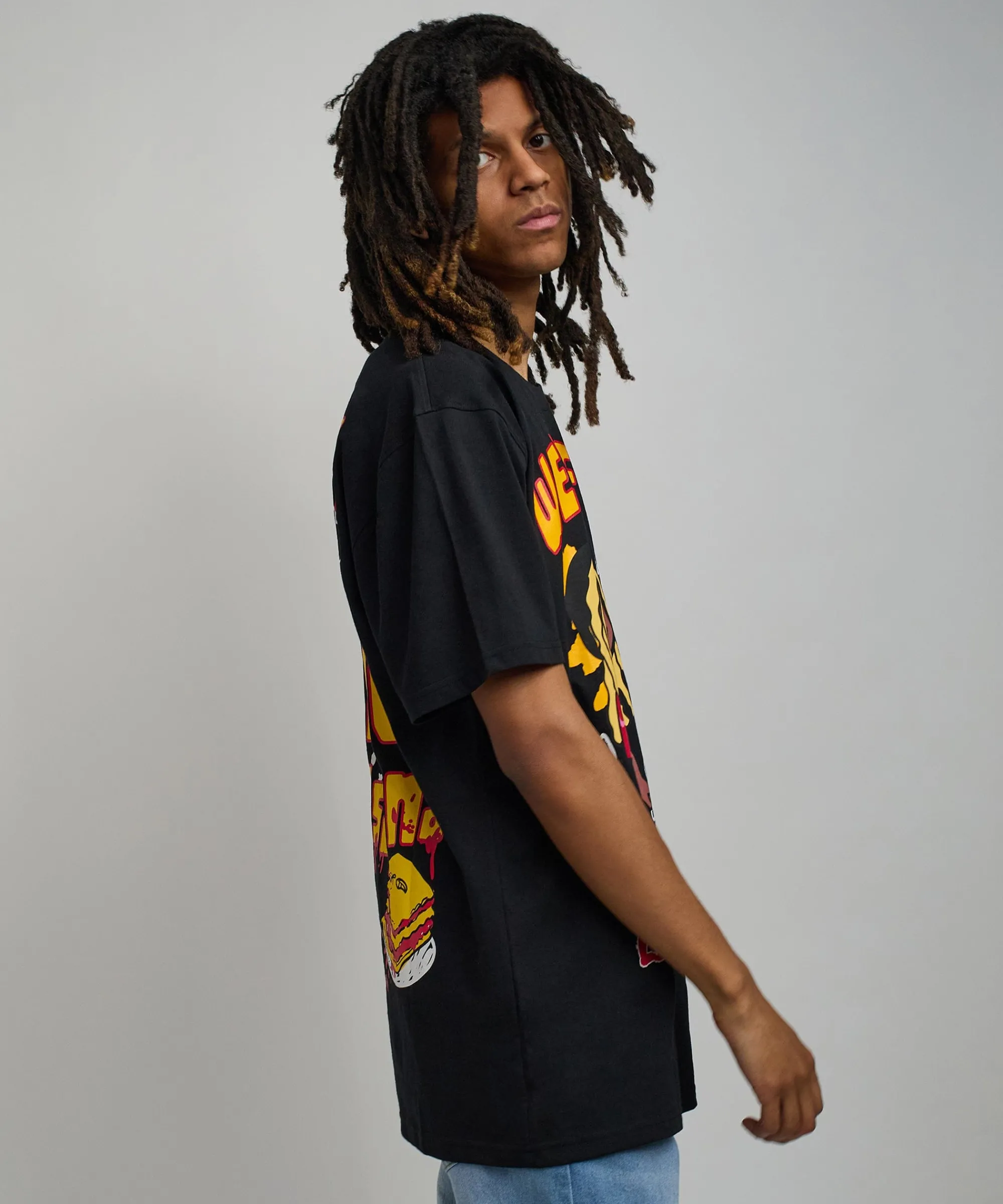 Best Sale Lil Wayne Real GS Front And Back Print Short Sleeve Tee - Black Graphic Tees