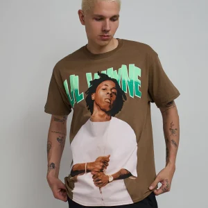 Shop Lil Wayne Tha Carter Short Sleeve Tee - Brown Graphic Tees