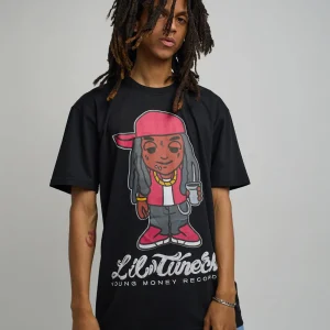 Best Sale Lil Wayne Tunechi Short Sleeve Tee - Black Graphic Tees