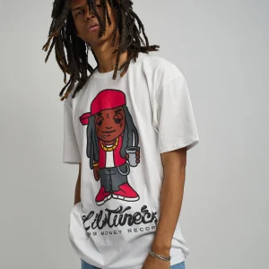 Hot Lil Wayne Tunechi Short Sleeve Tee - White Graphic Tees