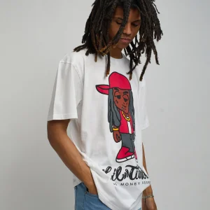 Hot Lil Wayne Tunechi Short Sleeve Tee - White Graphic Tees