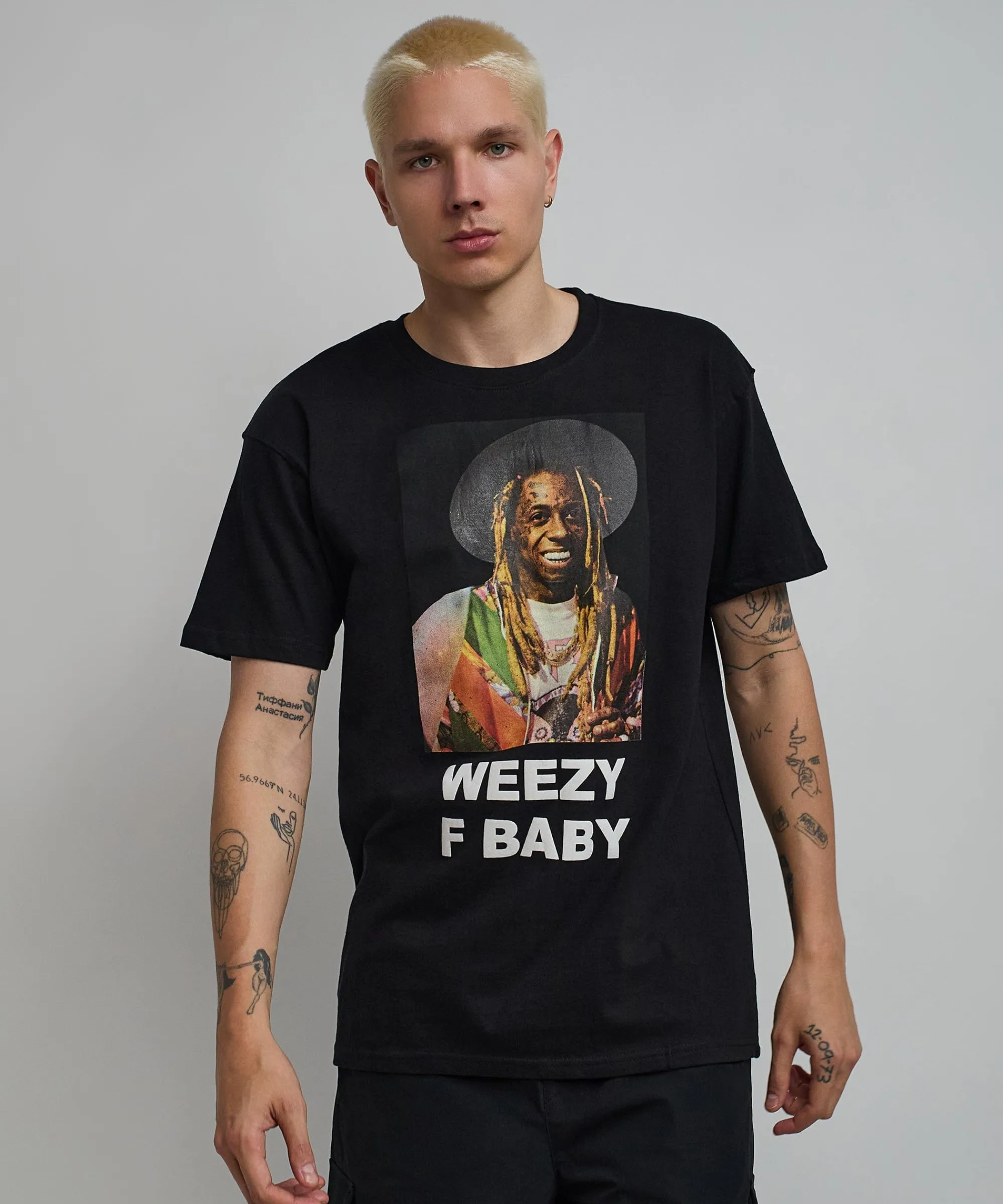 lil_wayne_weezy_f_baby_photo_short_sleeve_tee__black_0.webp Cheap Lil Wayne Weezy F Baby Photo Short Sleeve Tee - Black Graphic Tees