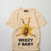 Best Sale Lil Wayne Weezy F Baby Photo Short Sleeve Tee - Khaki Graphic Tees
