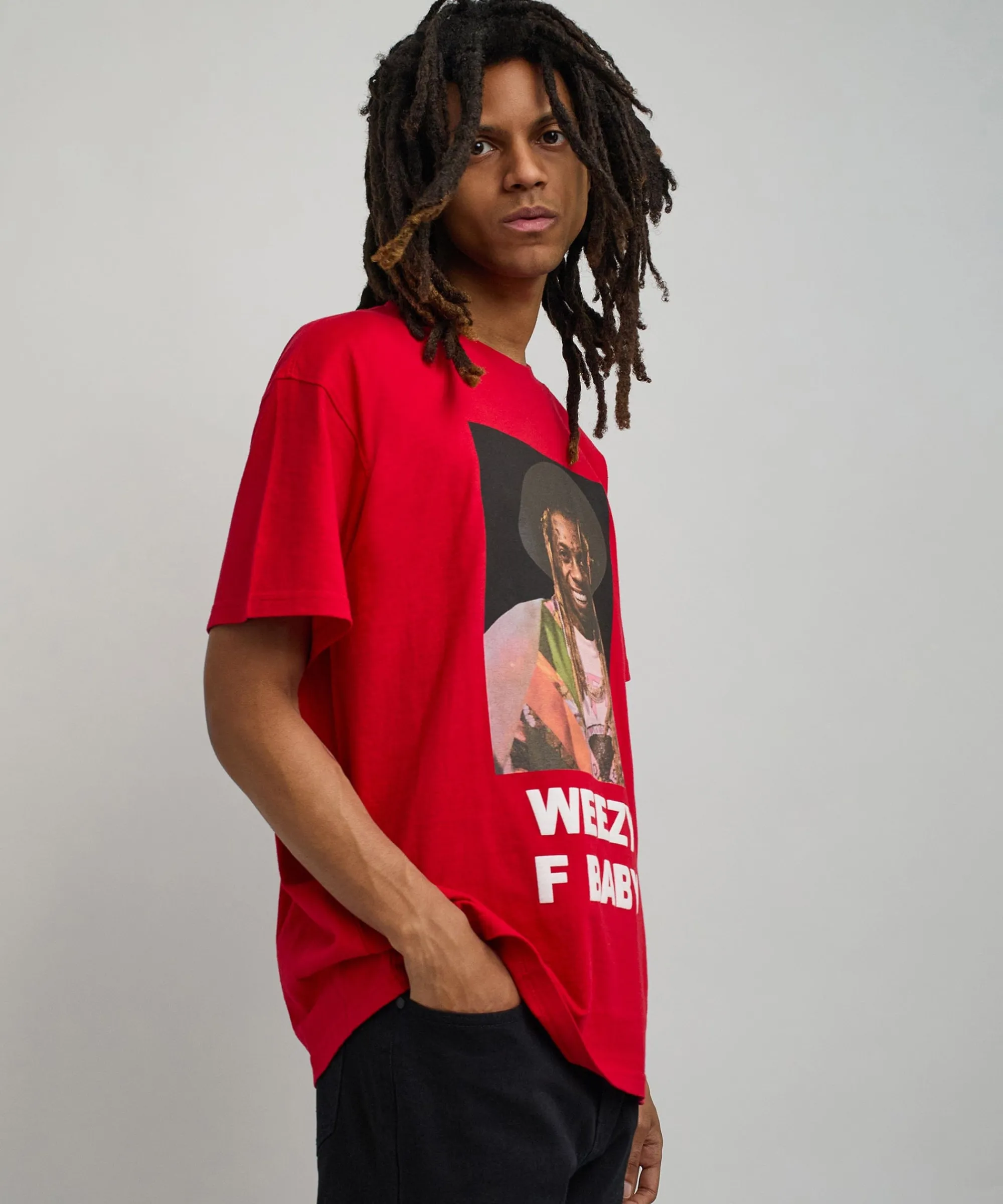 lil_wayne_weezy_f_baby_photo_short_sleeve_tee__red_3.webp Discount Lil Wayne Weezy F Baby Photo Short Sleeve Tee - Red Graphic Tees