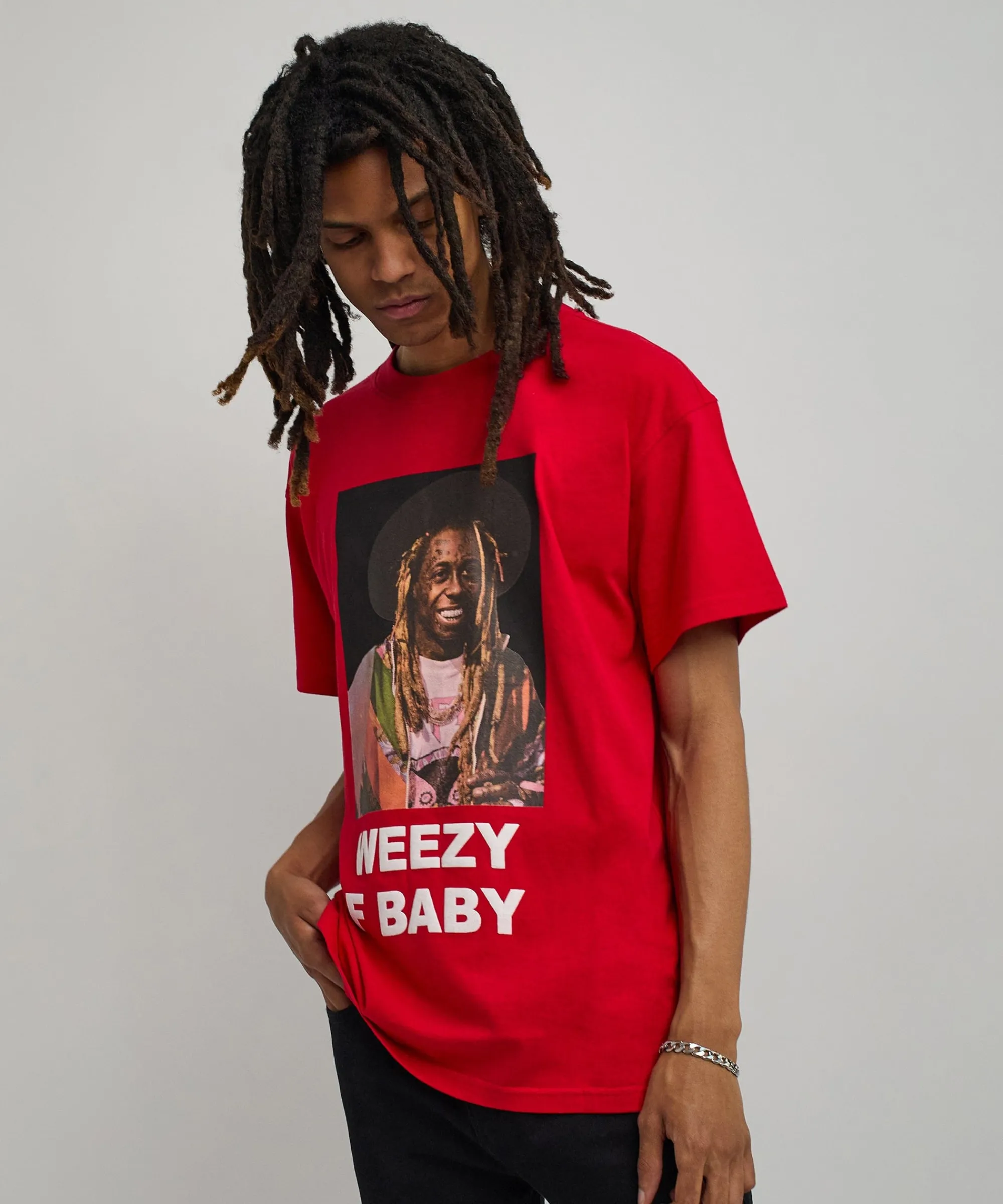 lil_wayne_weezy_f_baby_photo_short_sleeve_tee__red_4.webp Discount Lil Wayne Weezy F Baby Photo Short Sleeve Tee - Red Graphic Tees