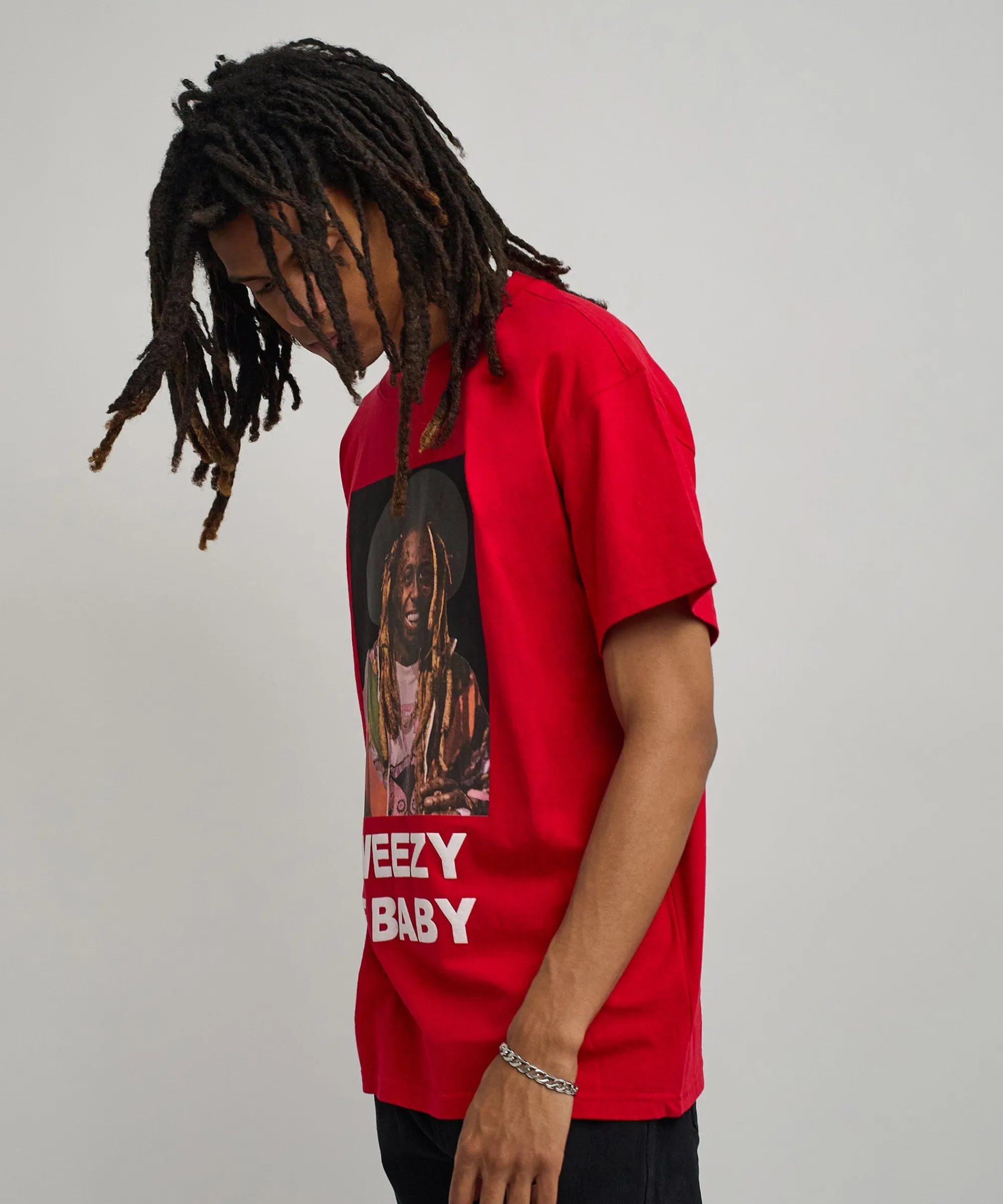 lil_wayne_weezy_f_baby_photo_short_sleeve_tee__red_5.webp Discount Lil Wayne Weezy F Baby Photo Short Sleeve Tee - Red Graphic Tees