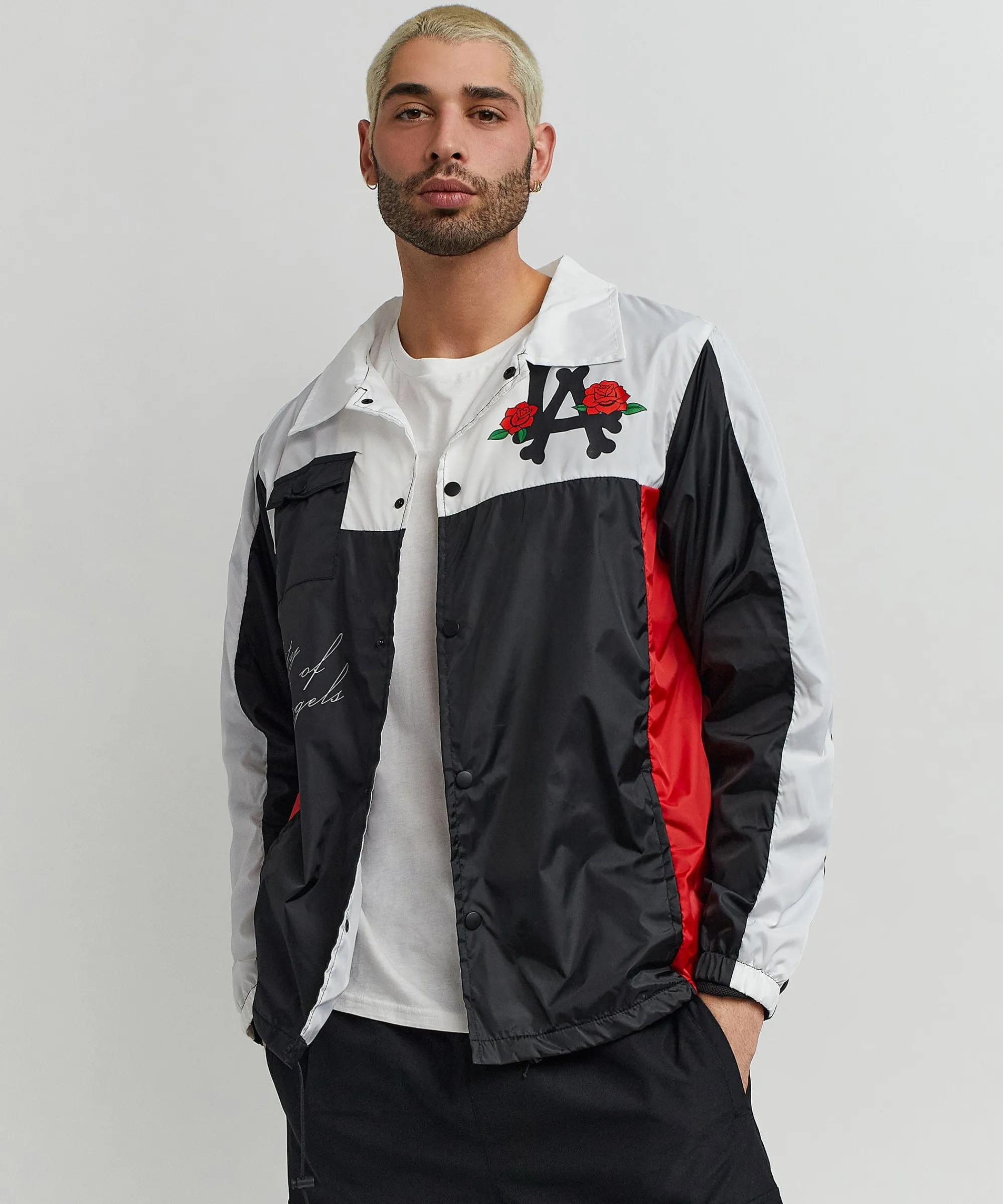 los_angeles_coaches_jacket__black_2.webp Store Los Angeles Coaches Jacket - Black Lightweight Jackets