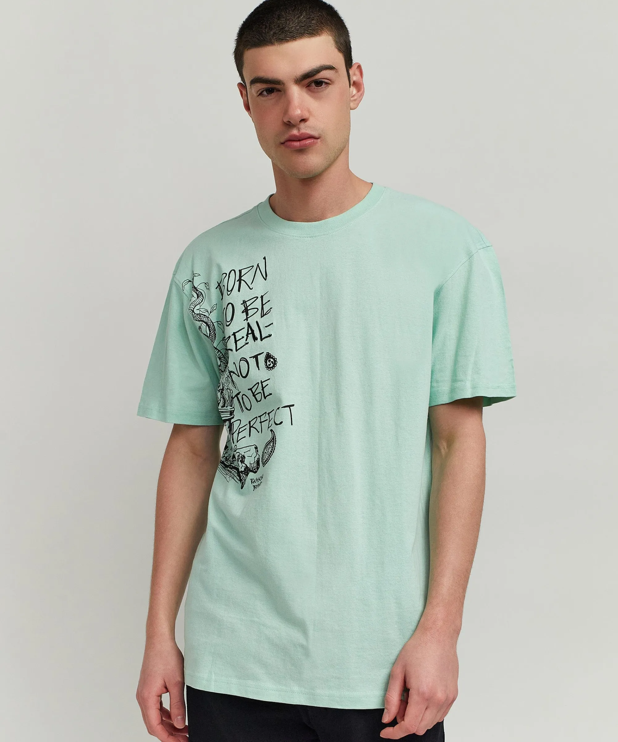 luca_graphic_print_embroidery_short_sleeve_tee__olive_green_3.webp Best Sale Luca Graphic Print Embroidery Short Sleeve Tee - Olive Green Graphic Tees