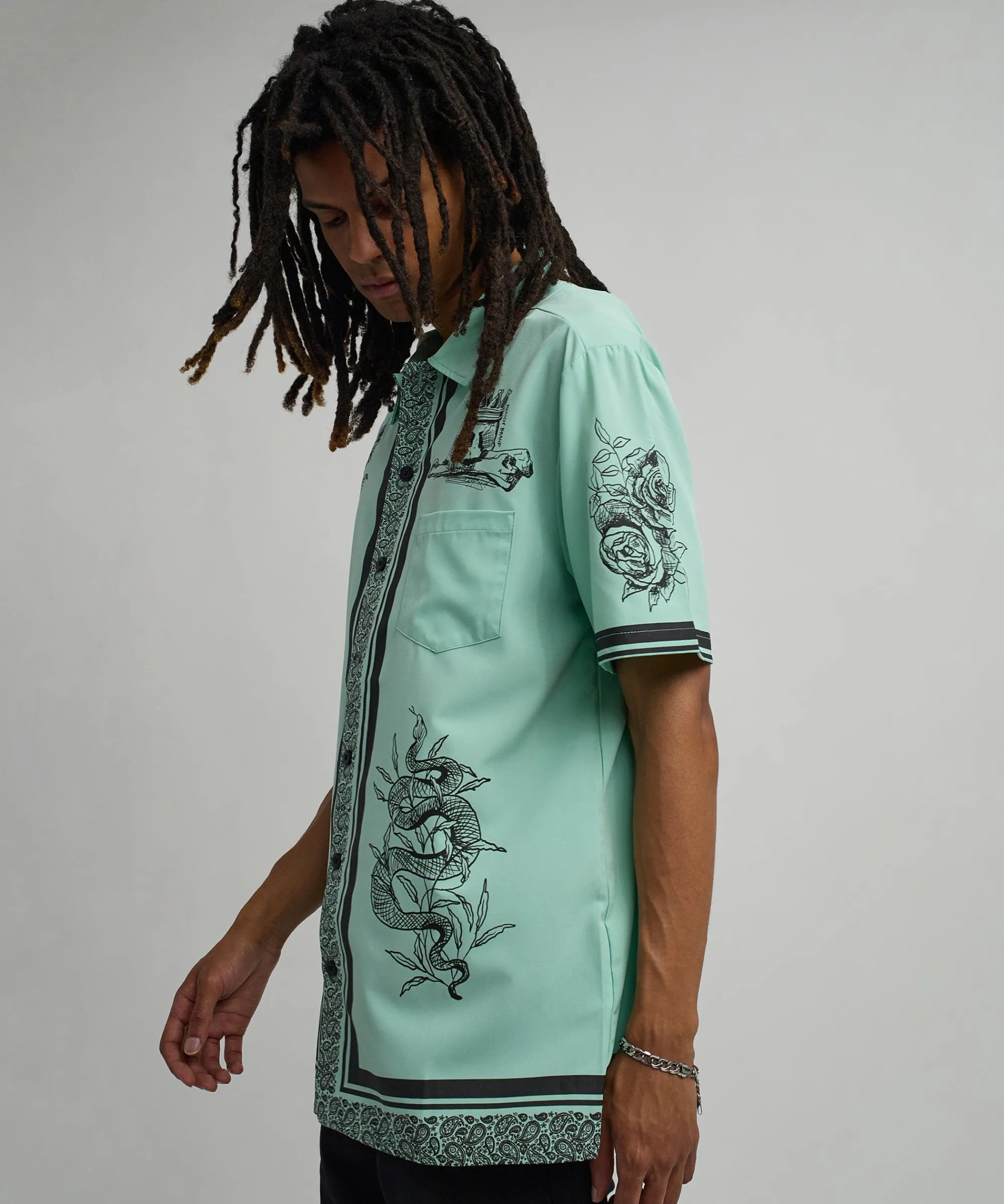 luca_short_sleeve_shirt__olive_green_6.webp Hot Luca Short Sleeve Shirt - Olive Green Button Downs