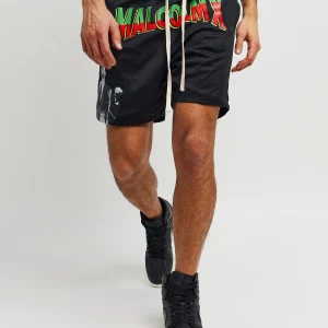 Flash Sale Malcolm X Retro Mesh Shorts - Black Shop All Bottoms | Shorts