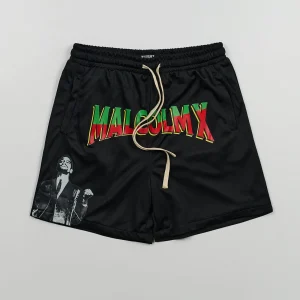 Flash Sale Malcolm X Retro Mesh Shorts - Black Shop All Bottoms | Shorts