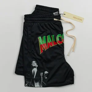 Flash Sale Malcolm X Retro Mesh Shorts - Black Shop All Bottoms | Shorts