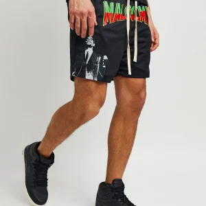 Flash Sale Malcolm X Retro Mesh Shorts - Black Shop All Bottoms | Shorts