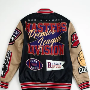 Fashion Master Division Varsity Jacket - Black Varsity Jackets