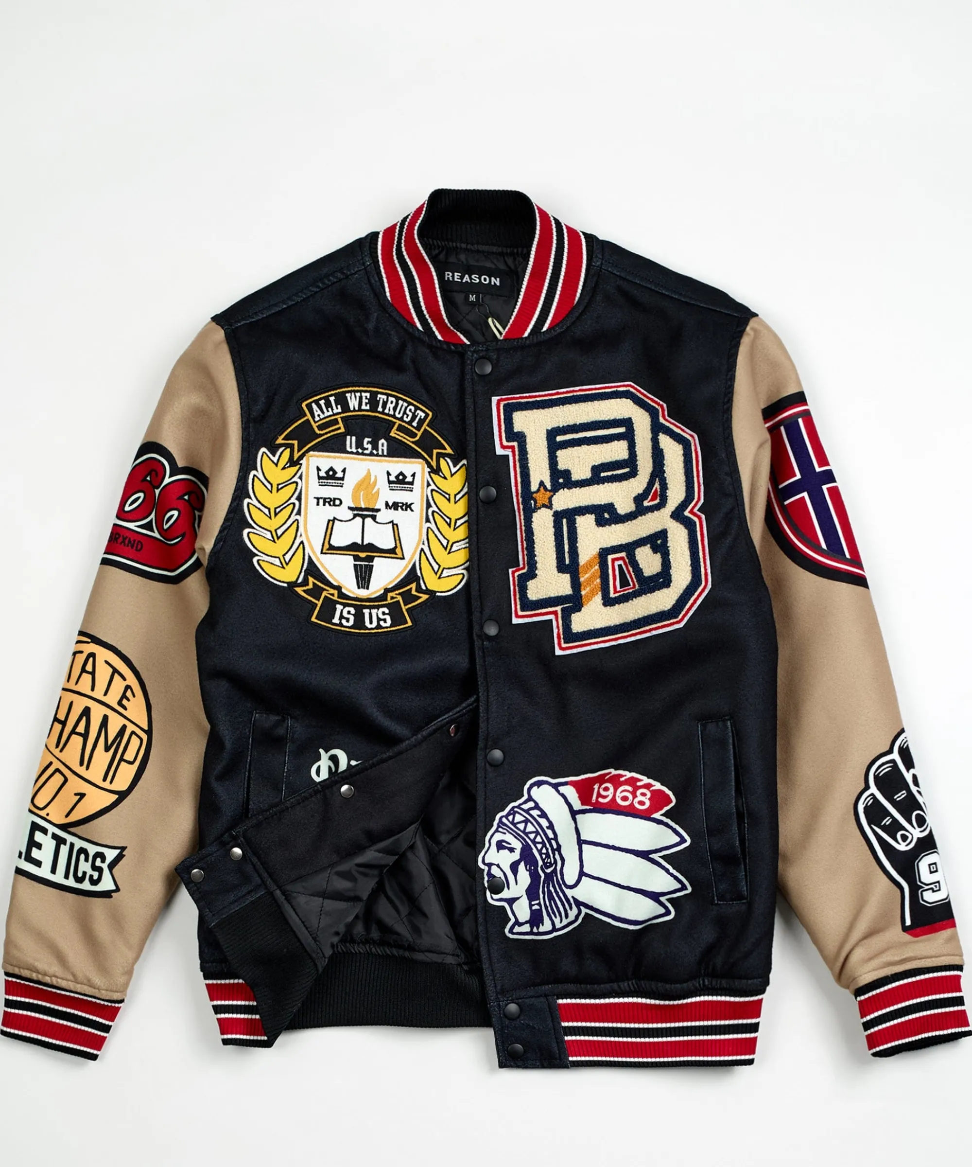 master_division_varsity_jacket__black_2.webp Fashion Master Division Varsity Jacket - Black Varsity Jackets