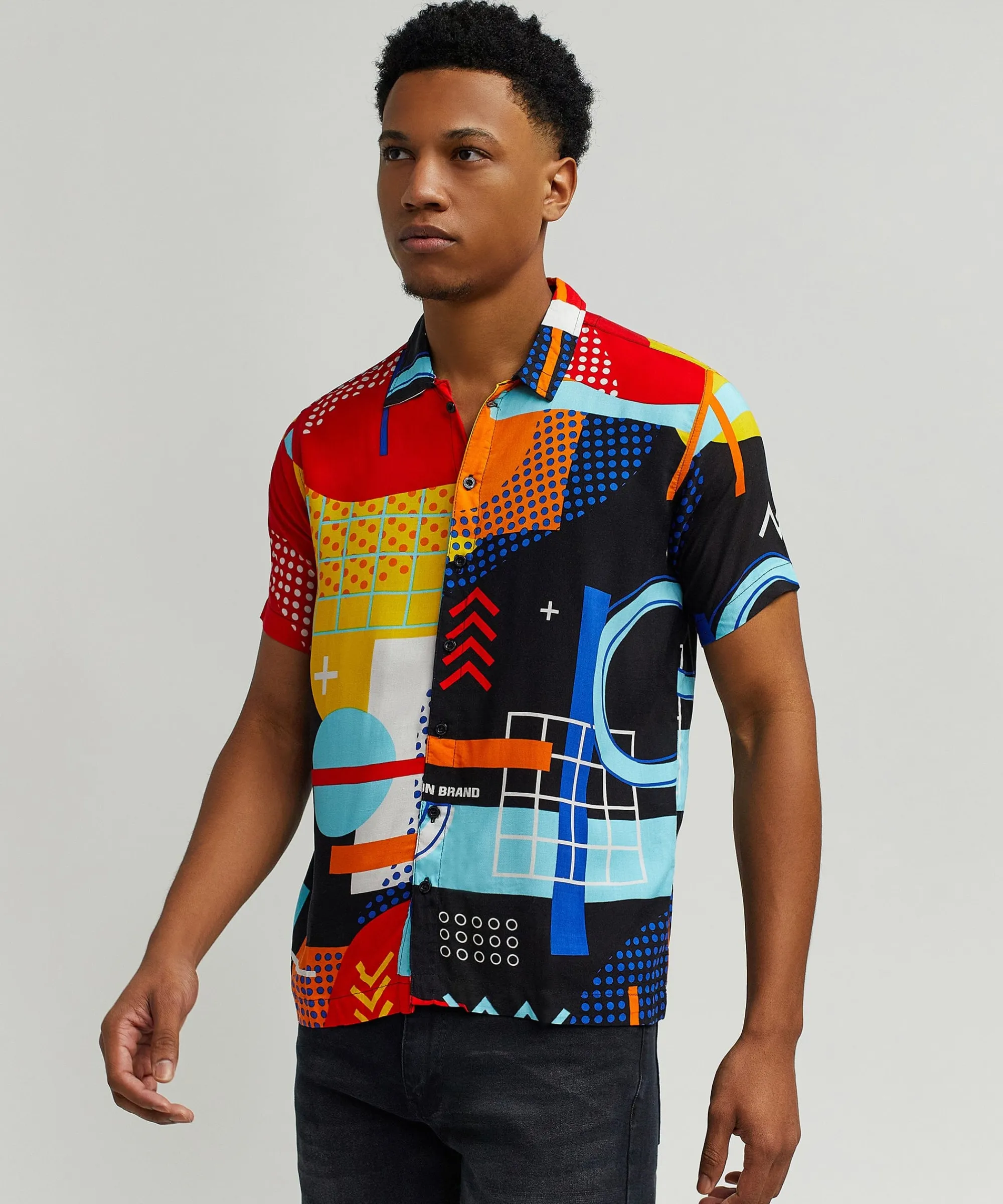 messenger_allover_print_short_sleeve_shirt_2.webp Flash Sale Messenger Allover Print Short Sleeve Shirt Button Downs